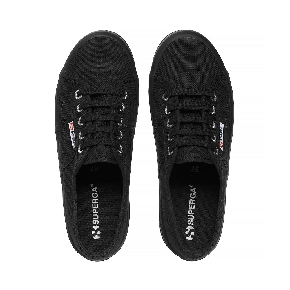 Superga 2555 Alpina Black Low Top Sneakers - Men's Sneakers USA | US1528782